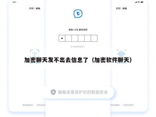 加密聊天发不出去信息了（加密软件聊天）