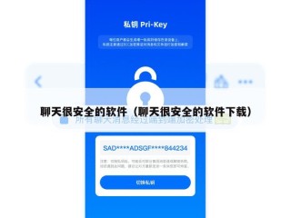 聊天很安全的软件（聊天很安全的软件下载）