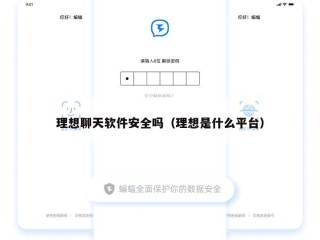 理想聊天软件安全吗（理想是什么平台）