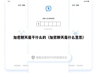 加密聊天是干什么的（加密聊天是什么意思）