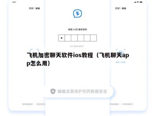 飞机加密聊天软件ios教程（飞机聊天app怎么用）