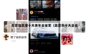 高密信息港十大青年企业家（高密市十大企业）
