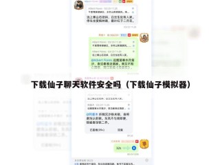 下载仙子聊天软件安全吗（下载仙子模拟器）