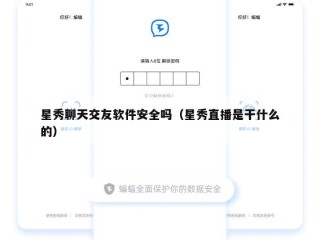 星秀聊天交友软件安全吗（星秀直播是干什么的）