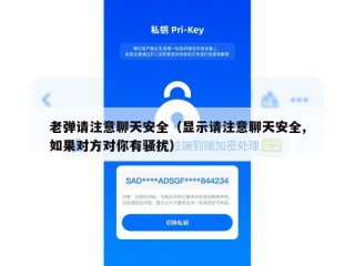 老弹请注意聊天安全（显示请注意聊天安全,如果对方对你有骚扰）