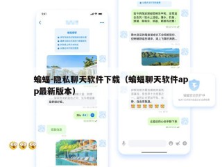 蝙蝠-隐私聊天软件下载（蝙蝠聊天软件app最新版本）