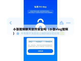 小张视频聊天软件安全吗（小张vlog视频）