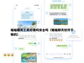 蝙蝠聊天工具好用吗安全吗（蝙蝠聊天软件干嘛的）