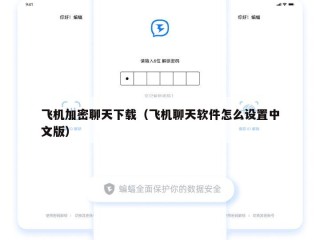 飞机加密聊天下载（飞机聊天软件怎么设置中文版）