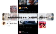 蝙蝠聊天软件排名榜（蝙蝠聊天工具排行榜）