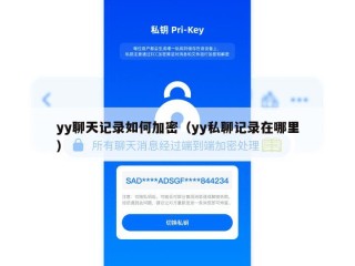 yy聊天记录如何加密（yy私聊记录在哪里）