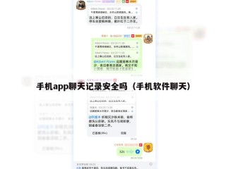手机app聊天记录安全吗（手机软件聊天）