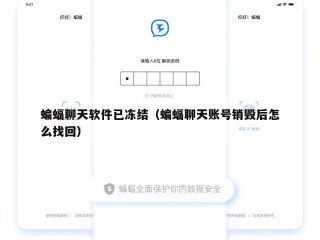 蝙蝠聊天软件已冻结（蝙蝠聊天账号销毁后怎么找回）