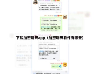 下载加密聊天app（加密聊天软件有哪些）