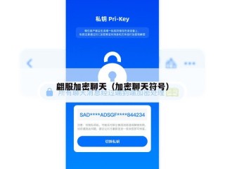 翩服加密聊天（加密聊天符号）