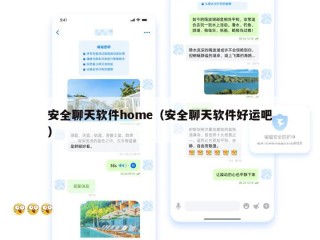 安全聊天软件home（安全聊天软件好运吧）