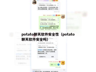 potato聊天软件安全性（potato聊天软件安全吗）