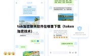 tok加密聊天软件在哪里下载（token加密技术）