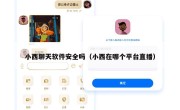 小西聊天软件安全吗（小西在哪个平台直播）