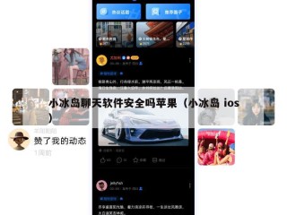 小冰岛聊天软件安全吗苹果（小冰岛 ios）