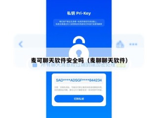 麦可聊天软件安全吗（麦聊聊天软件）