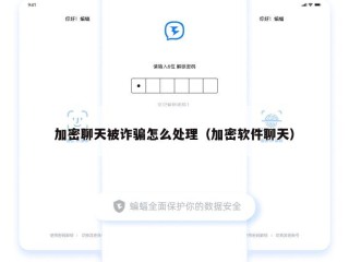 加密聊天被诈骗怎么处理（加密软件聊天）