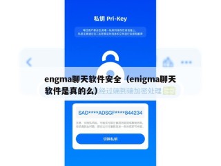 engma聊天软件安全（enigma聊天软件是真的么）