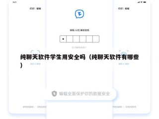 纯聊天软件学生用安全吗（纯聊天软件有哪些）