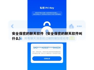 安全保密的聊天软件（安全保密的聊天软件叫什么）
