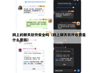 网上的聊天软件安全吗（网上聊天软件收费是什么套路）
