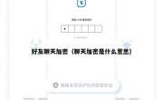 好友聊天加密（聊天加密是什么意思）