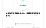 蝙蝠加密聊天网站是什么（蝙蝠聊天软件解锁密码）