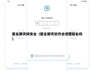 匿名聊天网安全（匿名聊天软件会泄露隐私吗）