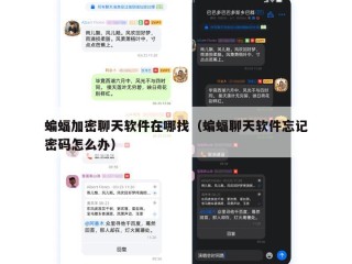蝙蝠加密聊天软件在哪找（蝙蝠聊天软件忘记密码怎么办）