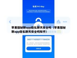 苹果版秘聊app隐私聊天安全吗（苹果版秘聊app隐私聊天安全吗知乎）