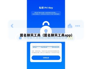匿名聊天工具（匿名聊天工具app）