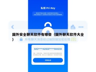 国外安全聊天软件有哪些（国外聊天软件大全）