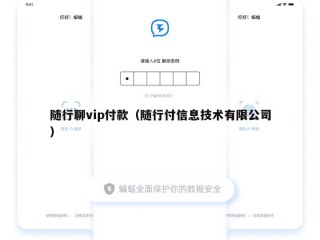 随行聊vip付款（随行付信息技术有限公司）