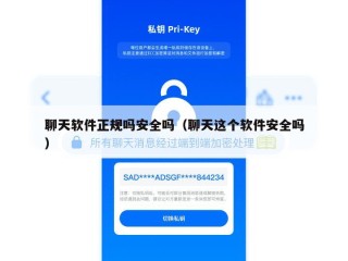 聊天软件正规吗安全吗（聊天这个软件安全吗）