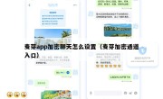 麦芽app加密聊天怎么设置（麦芽加密通道入口）
