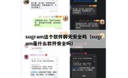 sugram这个软件聊天安全吗（sugram是什么软件安全吗）