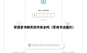 军魂家书聊天软件安全吗（军魂书法图片）
