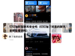 钉钉加好友聊天安全吗（钉钉加了好友的聊天老师能看到吗）
