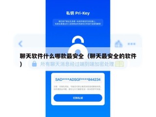 聊天软件什么哪款最安全（聊天最安全的软件）