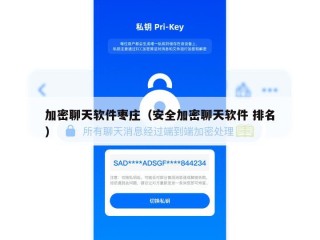 加密聊天软件枣庄（安全加密聊天软件 排名）