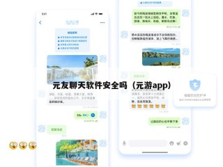 元友聊天软件安全吗（元游app）