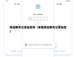 微信聊天记录加密狗（单独微信聊天记录加密）