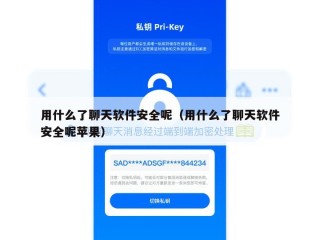 用什么了聊天软件安全呢（用什么了聊天软件安全呢苹果）