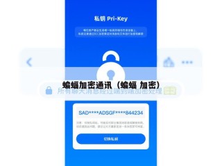 蝙蝠加密通讯（蝙蝠 加密）