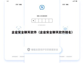 企业安全聊天软件（企业安全聊天软件排名）